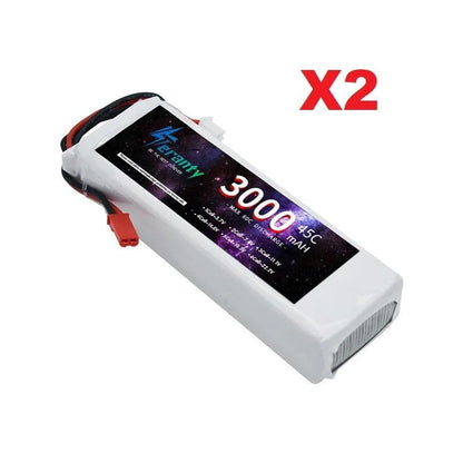 2/4PCS 3S 3000mAh Lipo Battery 11.1V 45C with XT60 Plug for RC Airplane Quadcopter Helicopter Drone FPV Model Racing Car Battery - petguardiansupplies