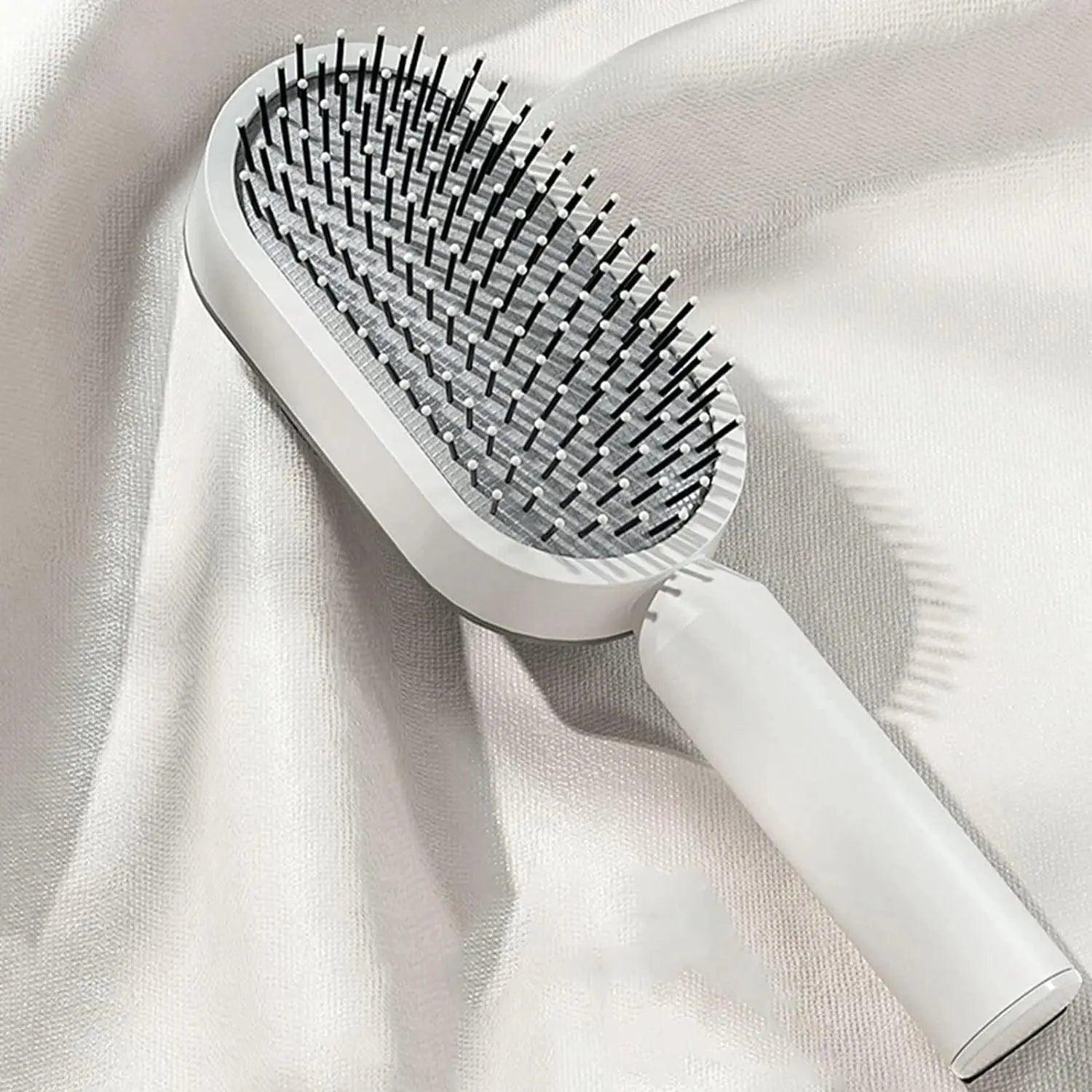 Self Cleaning Hair Brush, 3D Air Cushion Hair Brushes for Women, Airbag Massage Combs for Women, Hair Brush for Thick Hair - petguardiansupplies