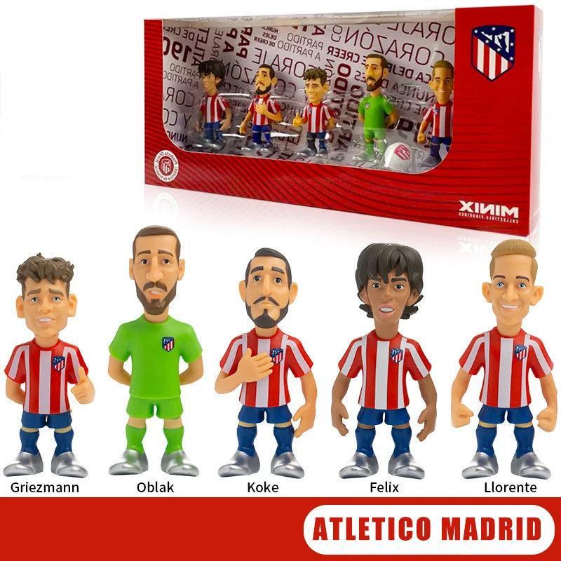 Minix Football Star Figures International Giant Club Football Star Series Messi Neymar Fati Suarez Mbappe Collectible Figurines - petguardiansupplies