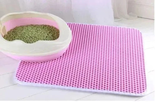 Cat Litter Mat With Gift Double Layer Waterproof Pet Litter Box Mat Non-slip Sand Cat Pad Washable Bed Mat Clean Pad Products - petguardiansupplies