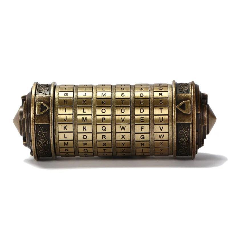 Novelty Cryptex Da Vinci Code Lock With Hidden Compartment Valentine's Day Interesting Romantic Birthday Gifts for Her - petguardiansupplies