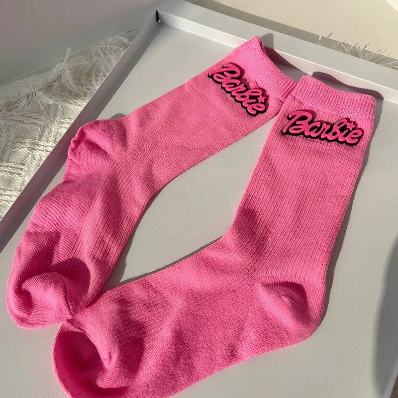 Kawali Anime Barbie Home Floor Socks Pink Fashion Sweet Warm Soft Comfortable Ins Cute Girls Gift Birthday Gift For Girlfriend - petguardiansupplies