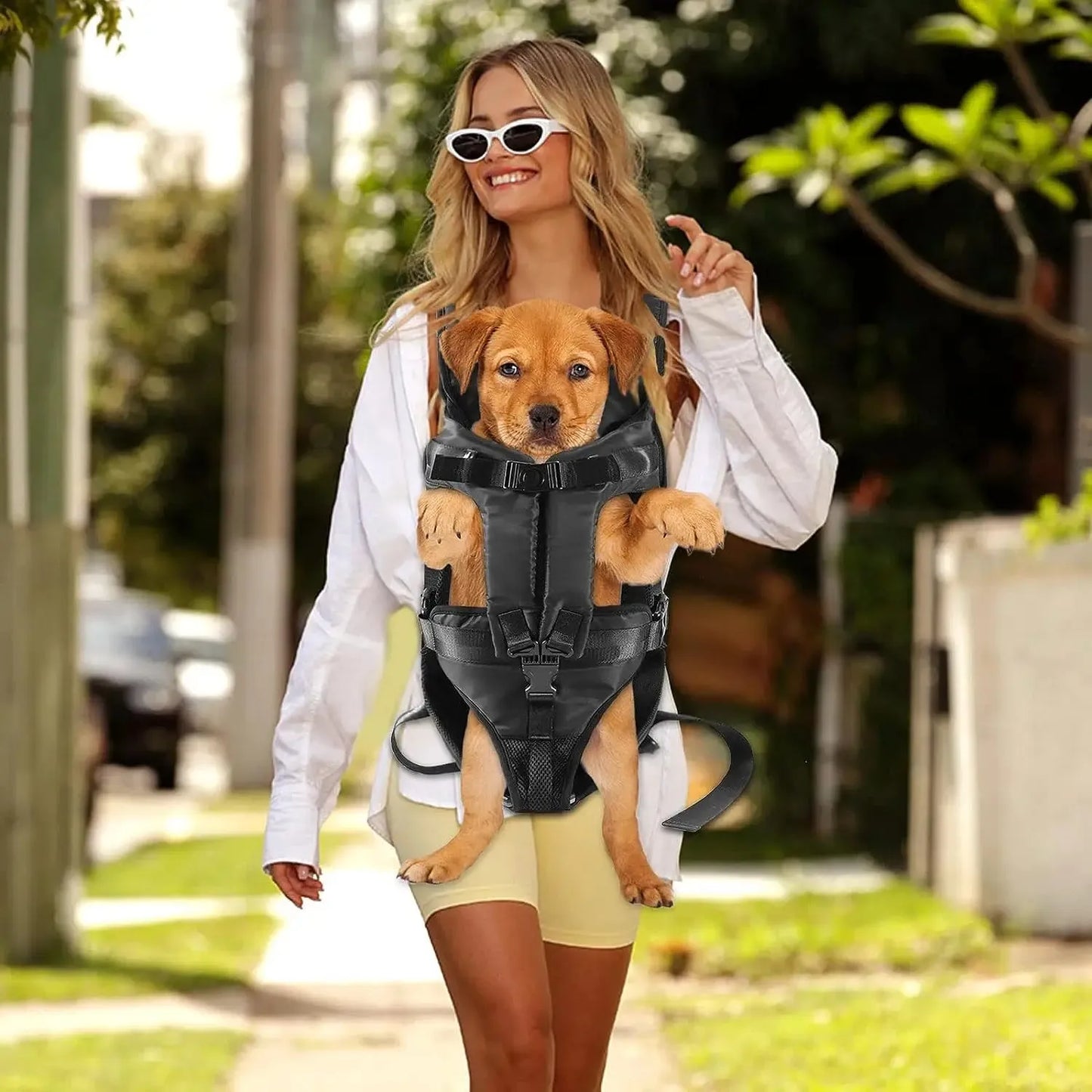 Pet Dog Carrier Bag Dogs Backpack Portable Travel Breathable Dog Bag Adjustable Outdoor Dog Carrier Bag Pet Carrying Supplies - petguardiansupplies