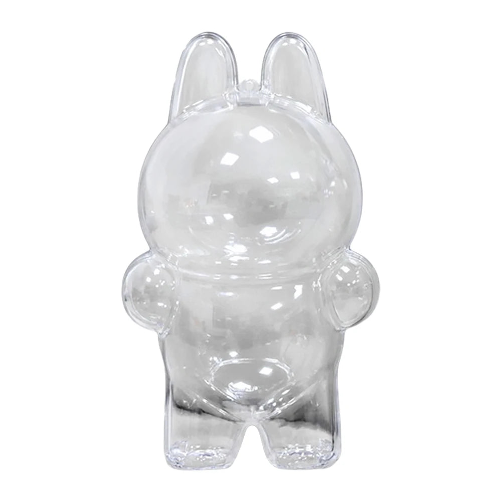 Labubu Transparent Protective Cover Monster Toy Cute Display Cover for Party Dolls - petguardiansupplies