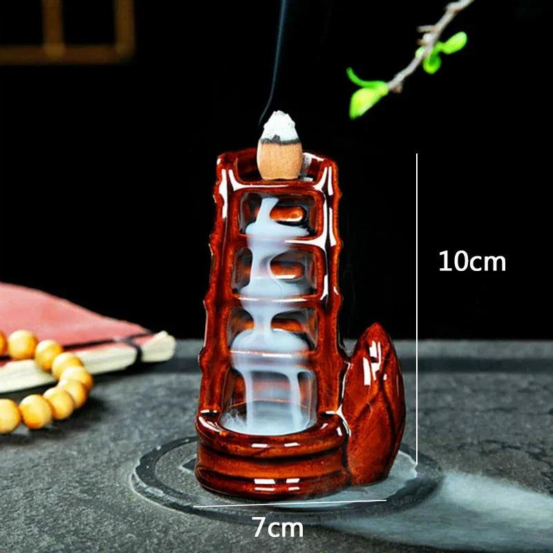 F 2023 hot Dragon Incense Burner Smoke Backflow Best Cone Censer incense Holder mini Office Desk Home Decor Teahouse Ornament - petguardiansupplies