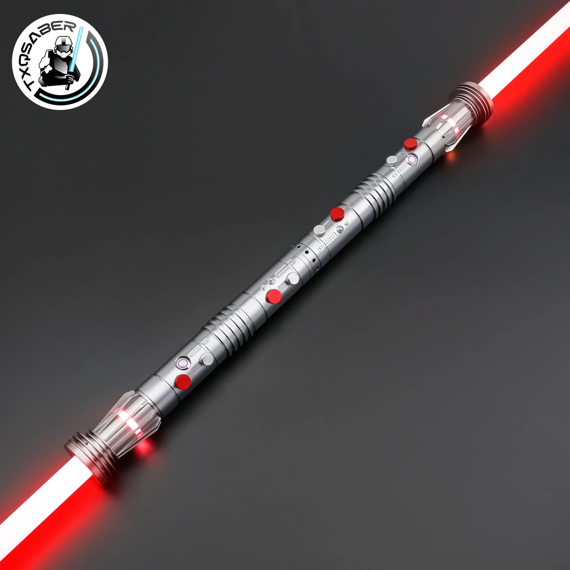 TXQ Darth Maul SNV4 2pcs Handle+Blade JEDI 27sound Double Lightsaber Toys Metal Hilt Light Smooth Swing Sword Laser Proffie - petguardiansupplies