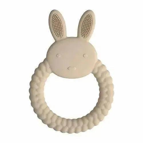 Silicone Bunny Teether - Cream - petguardiansupplies