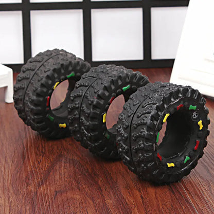 Vocalizing Dog Toy with Small Tire Design-1