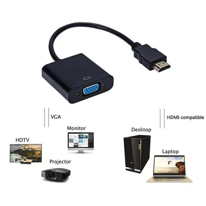 1080P HDMI-compatible to VGA Adapter For Xbox PS4 PC - petguardiansupplies