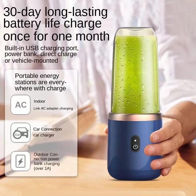 Portable Juicer Blender 300ml Electric Fruit Juicer USB Charging Lemon - petguardiansupplies