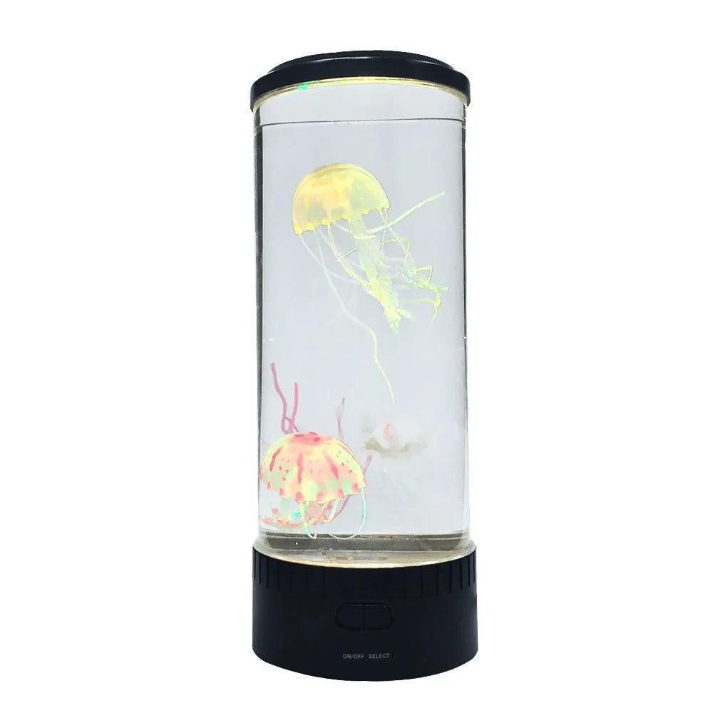 LED Tower Fantasy Jellyfish Lamp With Remote Control - petguardiansupplies