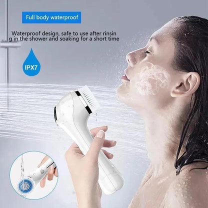 Electric Facial Cleansing Brush EMS Lifting and Introduction Massager - petguardiansupplies