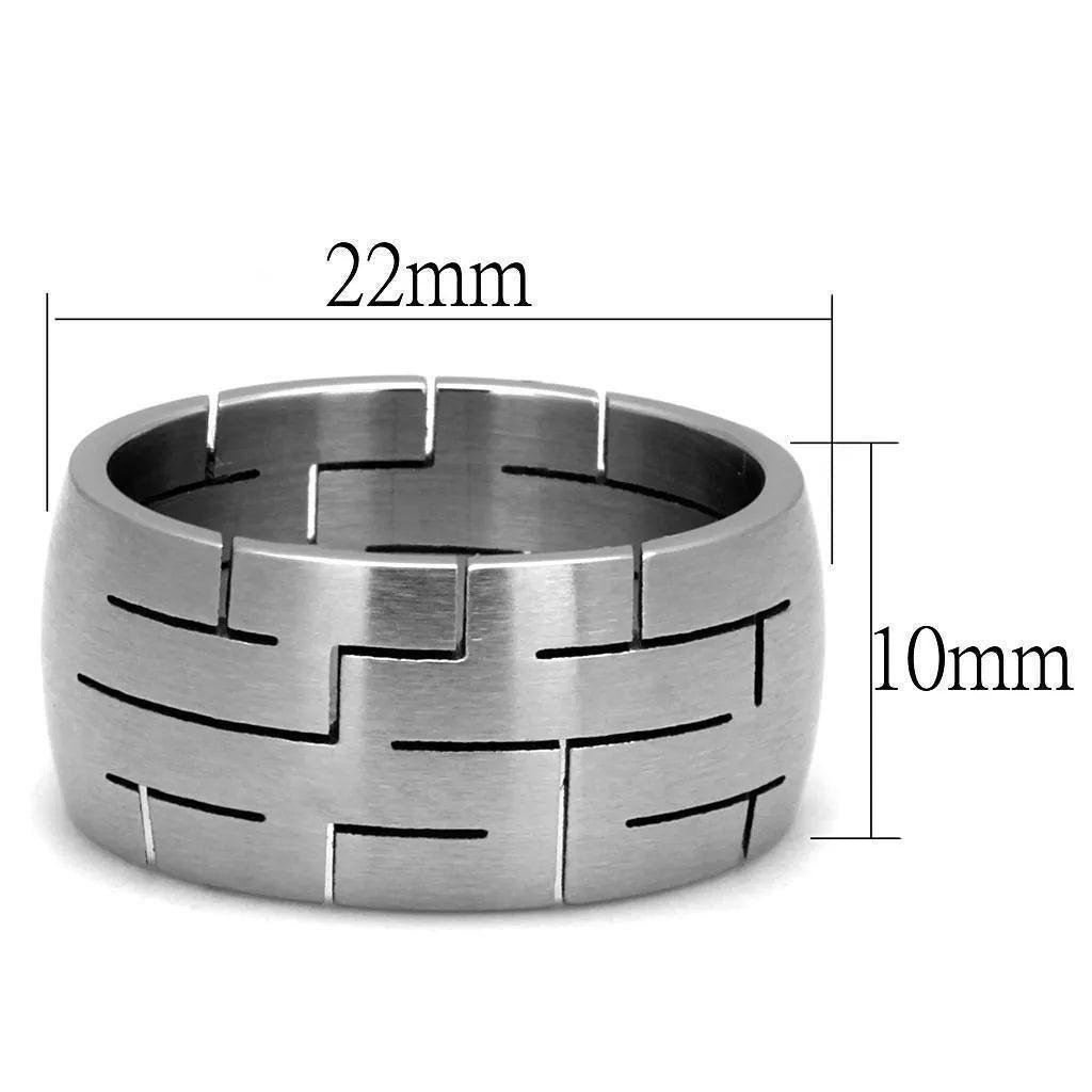 TK2920 - High polished (no plating) Stainless Steel Ring with No Stone - petguardiansupplies