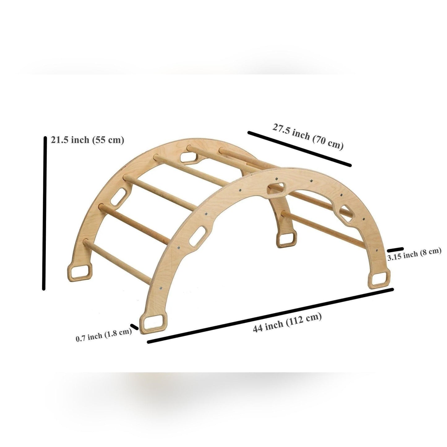 Wooden Arch / Rocker with Ladder Ramp - petguardiansupplies