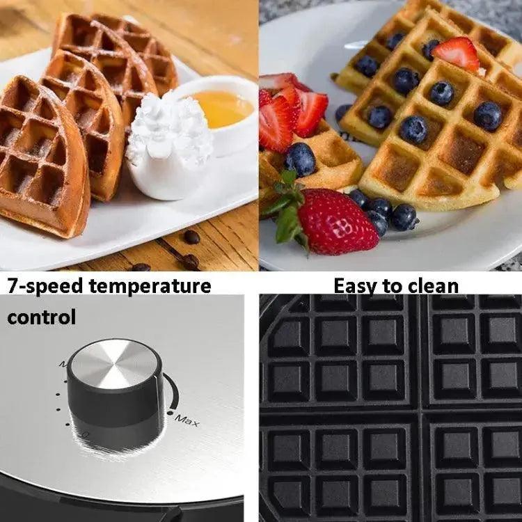 1000W Waffle Maker Breakfast Bread Maker Sandwich Maker - petguardiansupplies