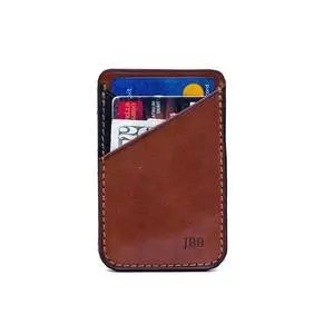 Adhesive Phone Wallet: Genuine Leather Card Holder - petguardiansupplies