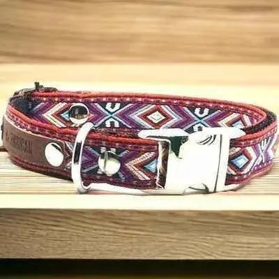 Engraved Charm Cotton Dog Collar by No.29s-0