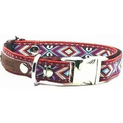 Engraved Charm Cotton Dog Collar by No.29s-1