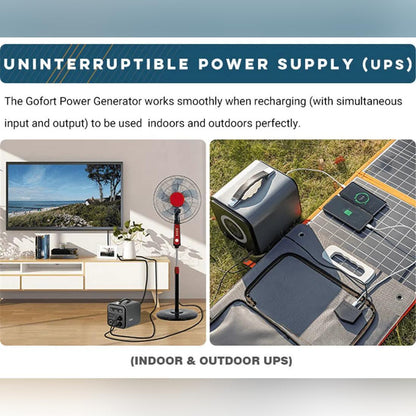 Outdoor Power Emergency Portable Power Station 550Wh Solar Generator - petguardiansupplies