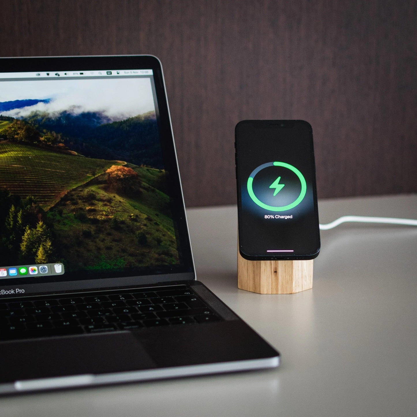 Wooden MagSafe Wireless Charger for Apple iPhone, AirPods. - petguardiansupplies