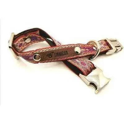 Finnigan Small Dog Collar: Personalised Engraving & Designer Fabrics-27