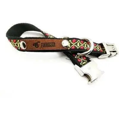 Finnigan Small Dog Collar: Personalised Engraving & Designer Fabrics-13