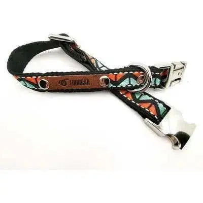 Finnigan Small Dog Collar: Personalised Engraving & Designer Fabrics-15