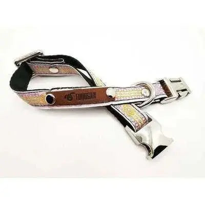 Finnigan Small Dog Collar: Personalised Engraving & Designer Fabrics-25