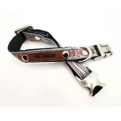 Finnigan Small Dog Collar: Personalised Engraving & Designer Fabrics-17