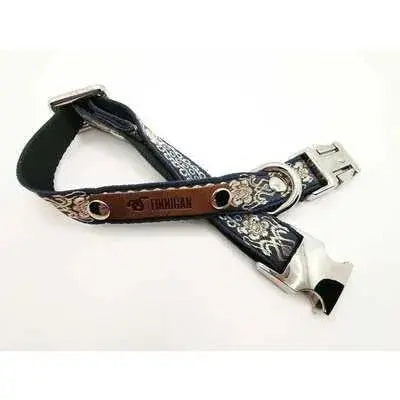 Finnigan Small Dog Collar: Personalised Engraving & Designer Fabrics-18