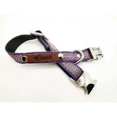 Finnigan Small Dog Collar: Personalised Engraving & Designer Fabrics-16