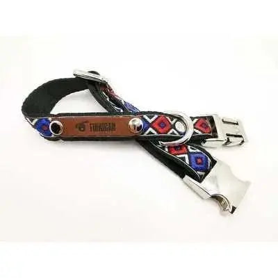 Finnigan Small Dog Collar: Personalised Engraving & Designer Fabrics-6