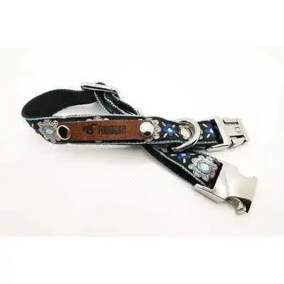 Finnigan Small Dog Collar: Personalised Engraving & Designer Fabrics-10