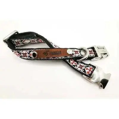 Finnigan Small Dog Collar: Personalised Engraving & Designer Fabrics-14