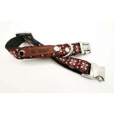 Finnigan Small Dog Collar: Personalised Engraving & Designer Fabrics-7