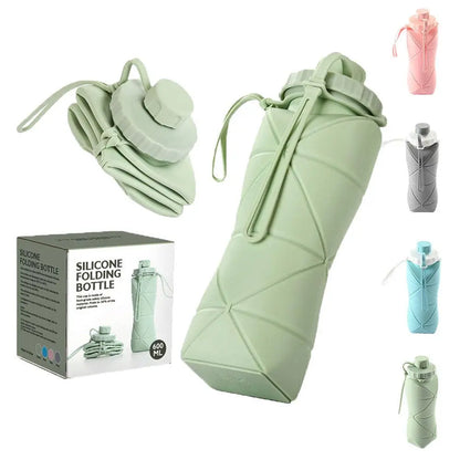 Folding Silicone Water Bottle-0