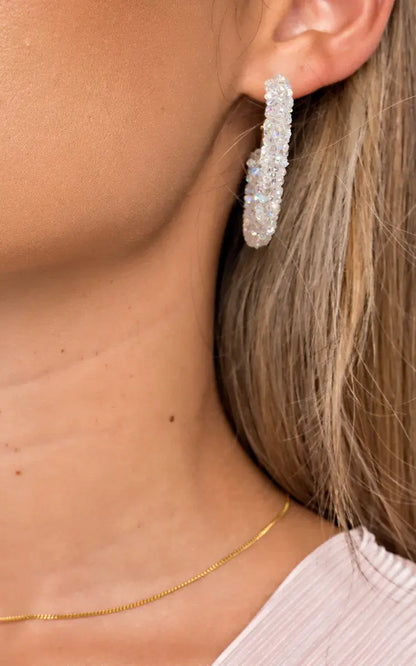 Crystal Hoop Earrings-1