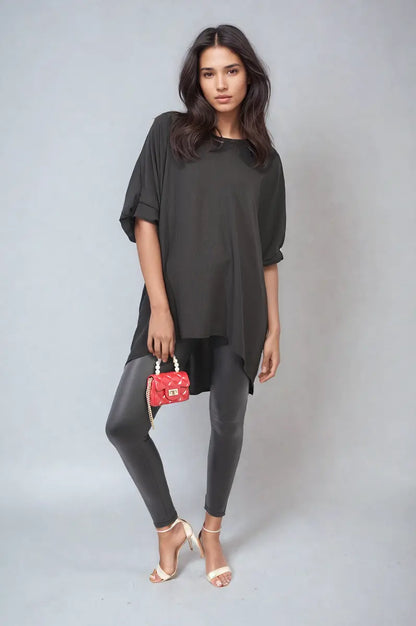 Balloon Sleeve Oversized Top-8