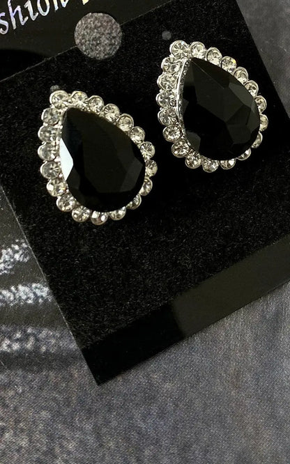 Diamante Drop Earrings-2