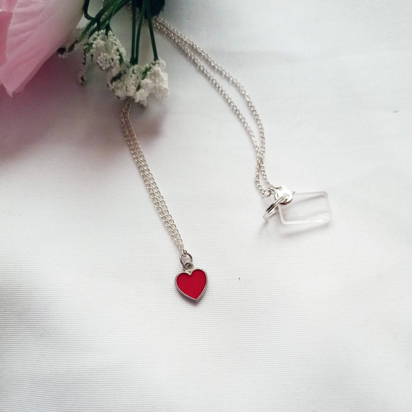 Classic Red Heart Necklace, Playing Cards inspired Queen of Hearts | by lovedbynlanla-2