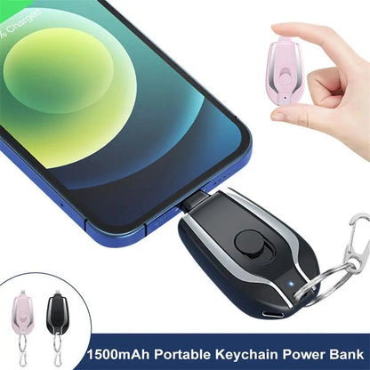 Mini Power bank Keychain-2