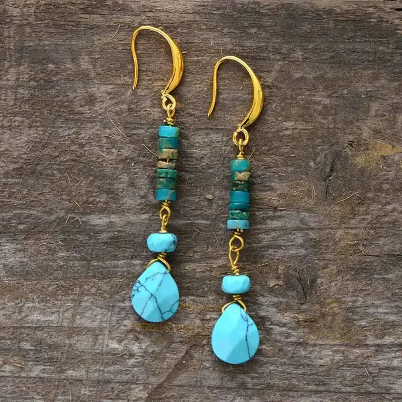 Turquoise Jasper Earrings-0