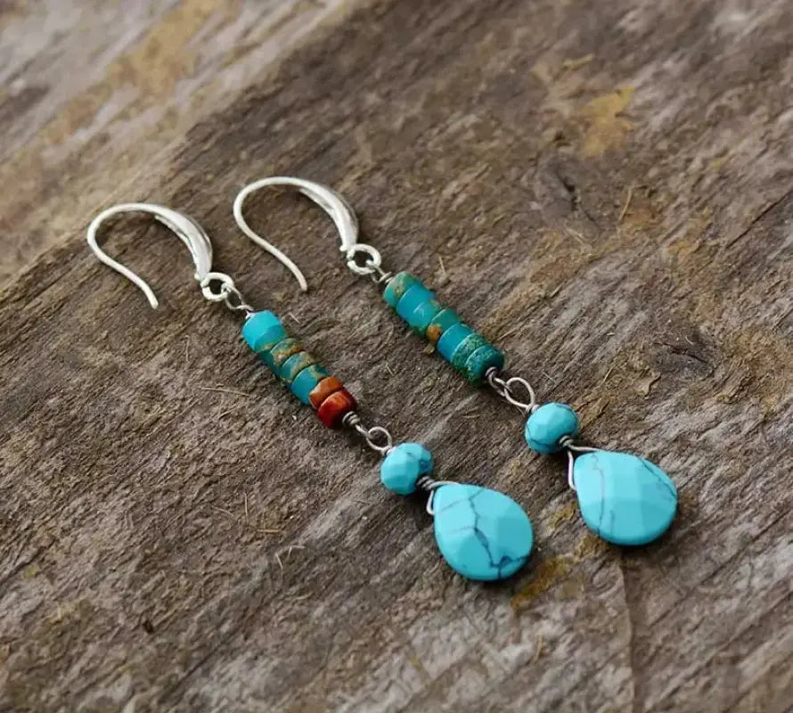 Turquoise Jasper Earrings-3