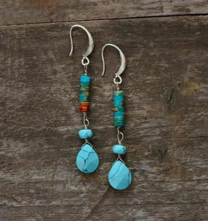 Turquoise Jasper Earrings-5